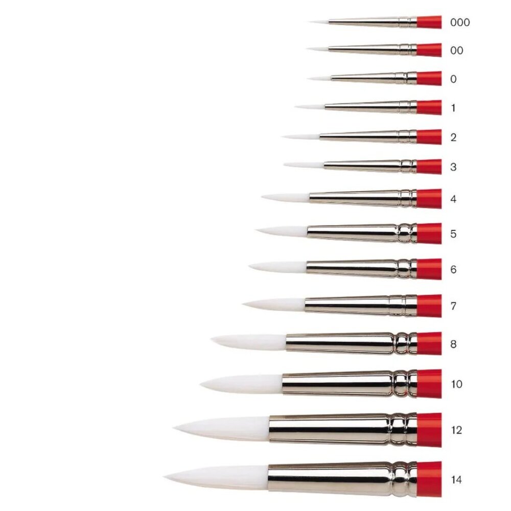 Winsor & Newton University Series Long-Handle Paint Brush 235, Size 8 - Picture 9 of 10